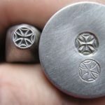 Templářský kříž razidlo do kovu