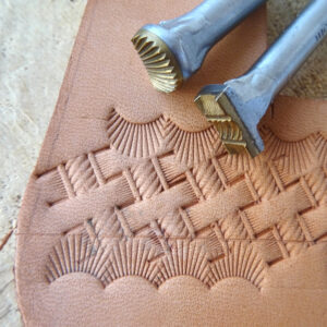 Košík s lanem camouflage razidla do kůže