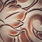 thumb print leather stamp