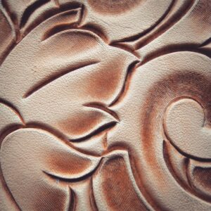 thumb print leather stamp