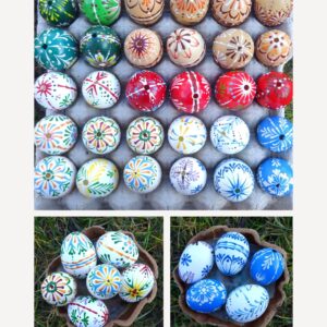 Vejce dekorované s pomocí Stojánku na zdobení kraslic