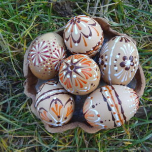 Vejce dekorované s pomocí Stojánku na zdobení kraslic