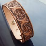 Kožený náramek – Růže