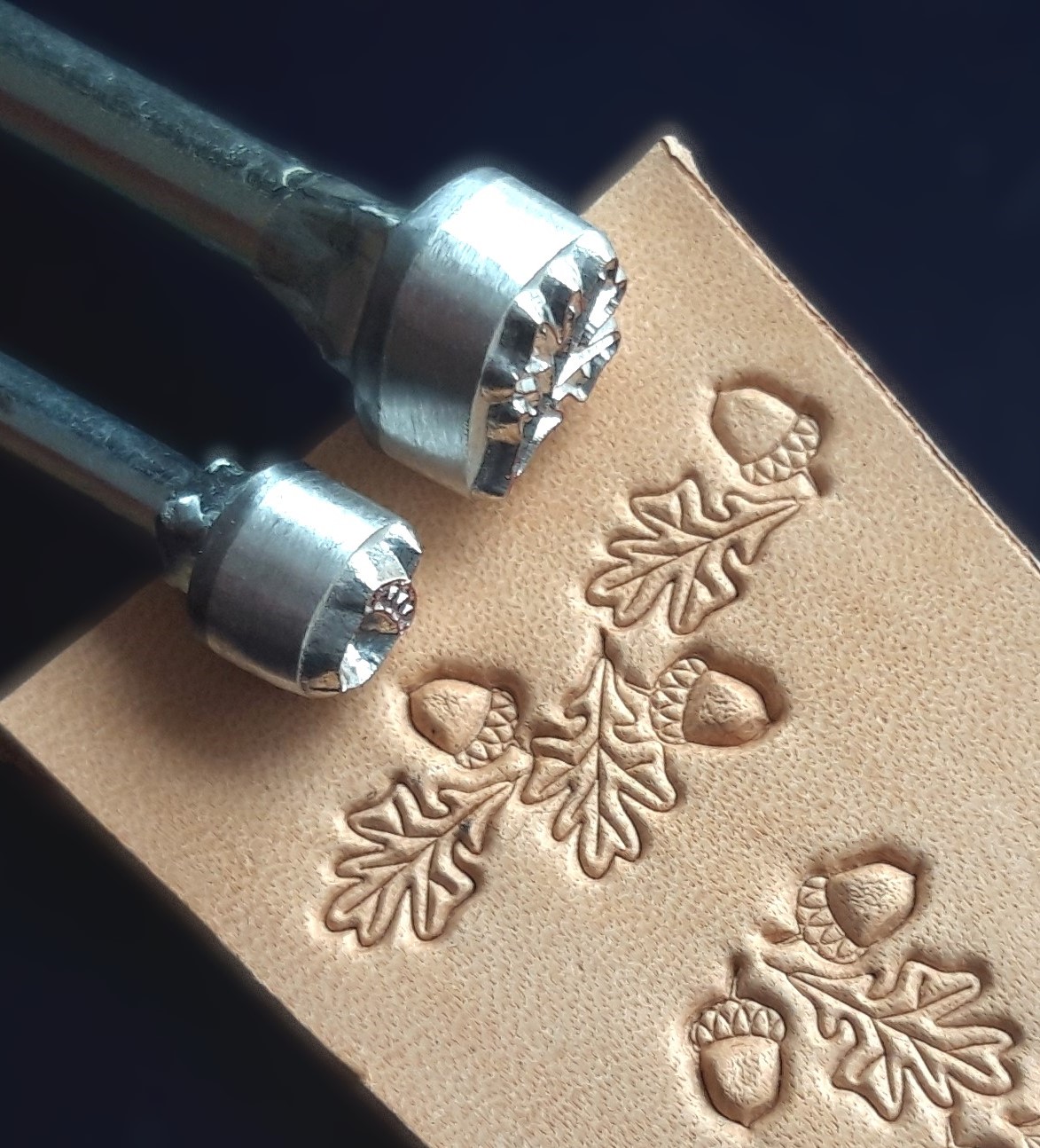 Dub a žalud razidla do kůže