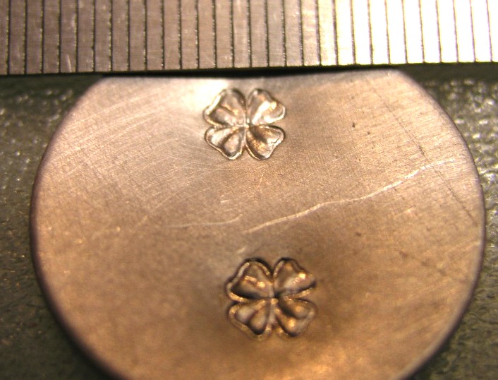 čtyřlístek raznice do kovu