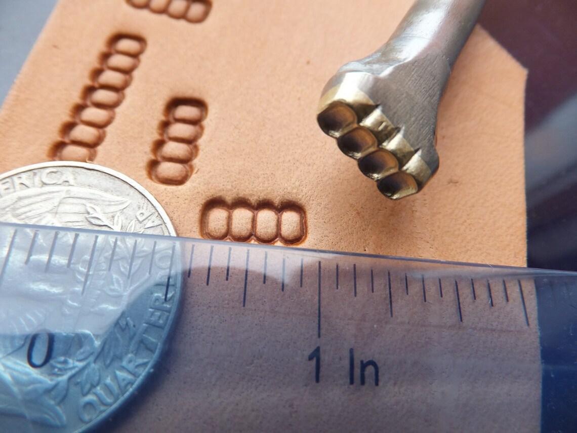 4 korálky razidlo do kůže