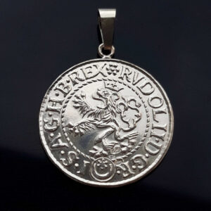 Bílý groš přívěsek