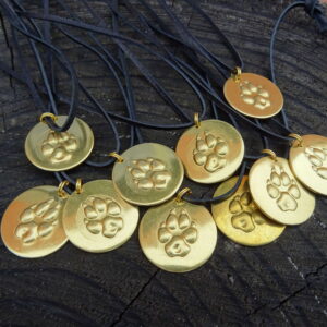 Stopa vlka medaile mosaz