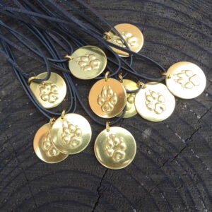 Stopa vlka medaile mosaz