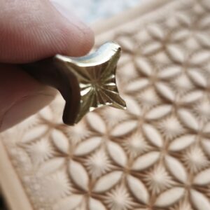 Hvězda s ornamentem do kůže